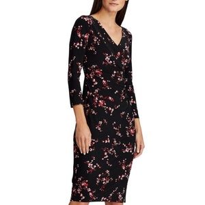 Ralph Lauren 3/4 sleeve faux wrap dress NWT